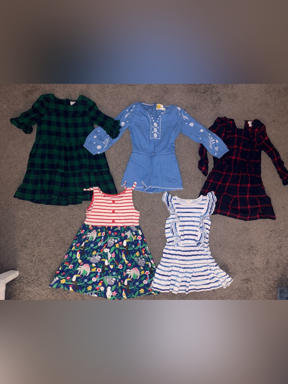 Girls Size 5 Clothing Lot 5 Pieces 🌸 Premium Brand Bundle | Dresses Romper